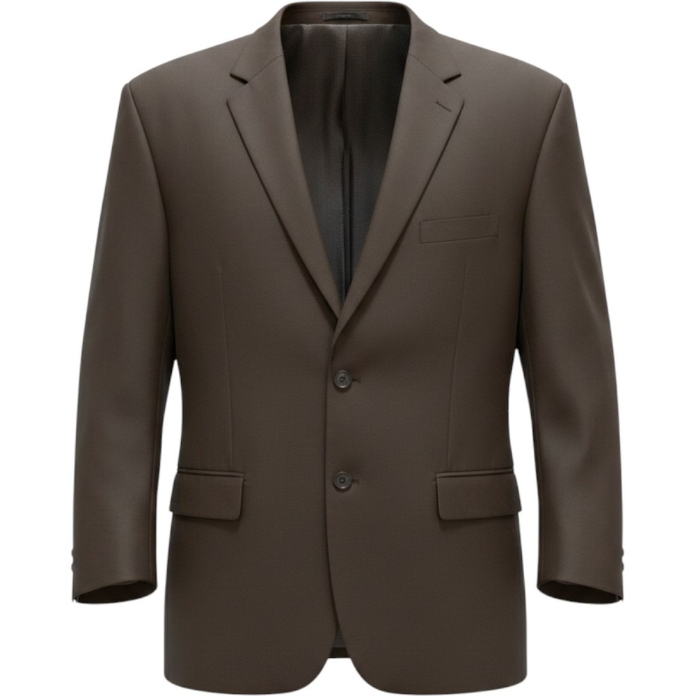Vinci Philosophy Mens Espresso Brown Two Button Blazer Jacket 52R Regular Fit